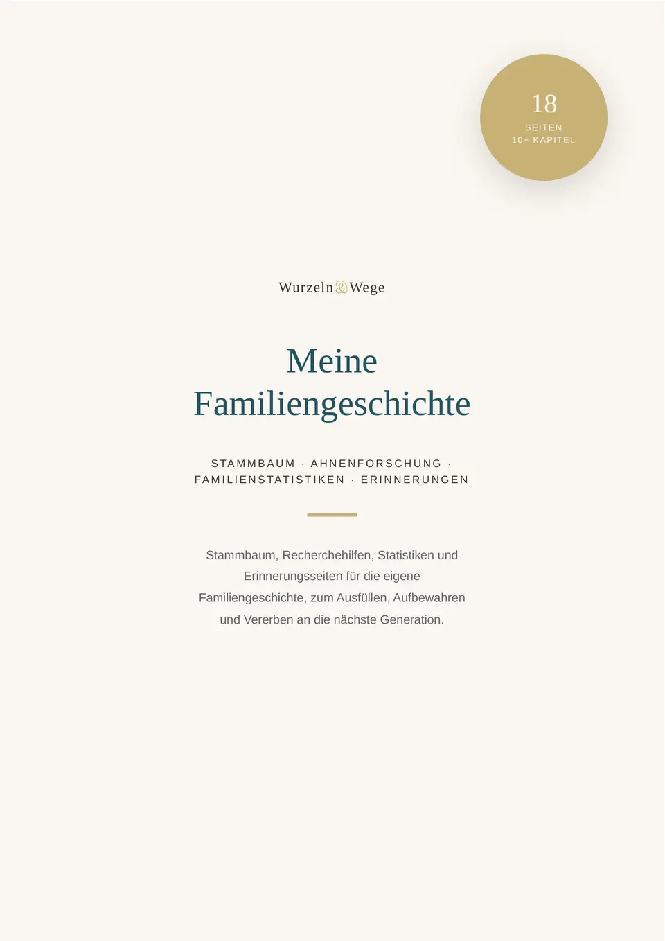 Cover von Genealogie-Bundle-10, „Meine Familiengeschichte“