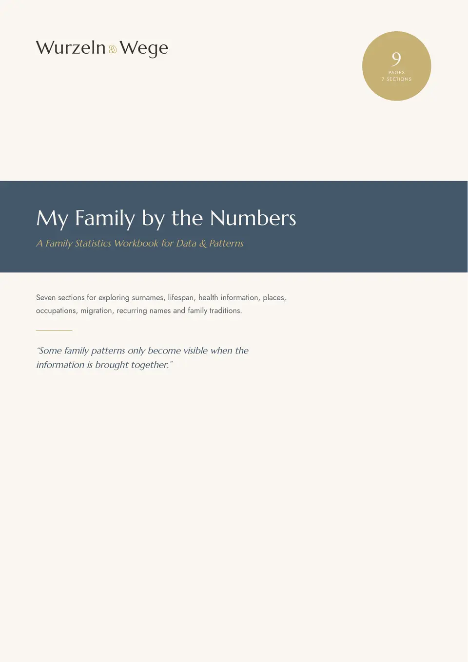Cover of My Family by the Numbers